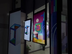 شاشة LCD مزدوجة الجوانب مقاس 55 بوصة للنافذة