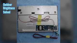 لوحة LCD خارجية عالية السطوع مقاس 10.1 بوصة