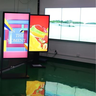 شاشة عرض LCD مقاس 65 بوصة للنافذة مصنّعة للشاشة من جانب واحد أمامي