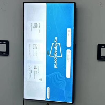 شاشة عرض الإعلانات الرقمية المثبتة على الحائط 75 بوصة 3500 نت 3840 × 2160