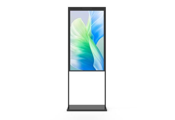 مطعم 55 بوصة FHD 2500nit/700nit Ultra Bright Floorstanding Window لوحة LCD الرقمية