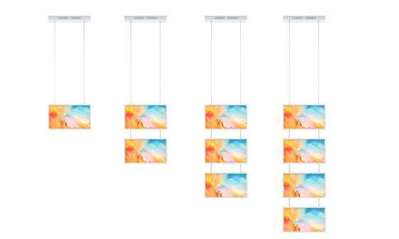 27 بوصة FHD النافذة شاشة LCD 2000nits معلق جبل